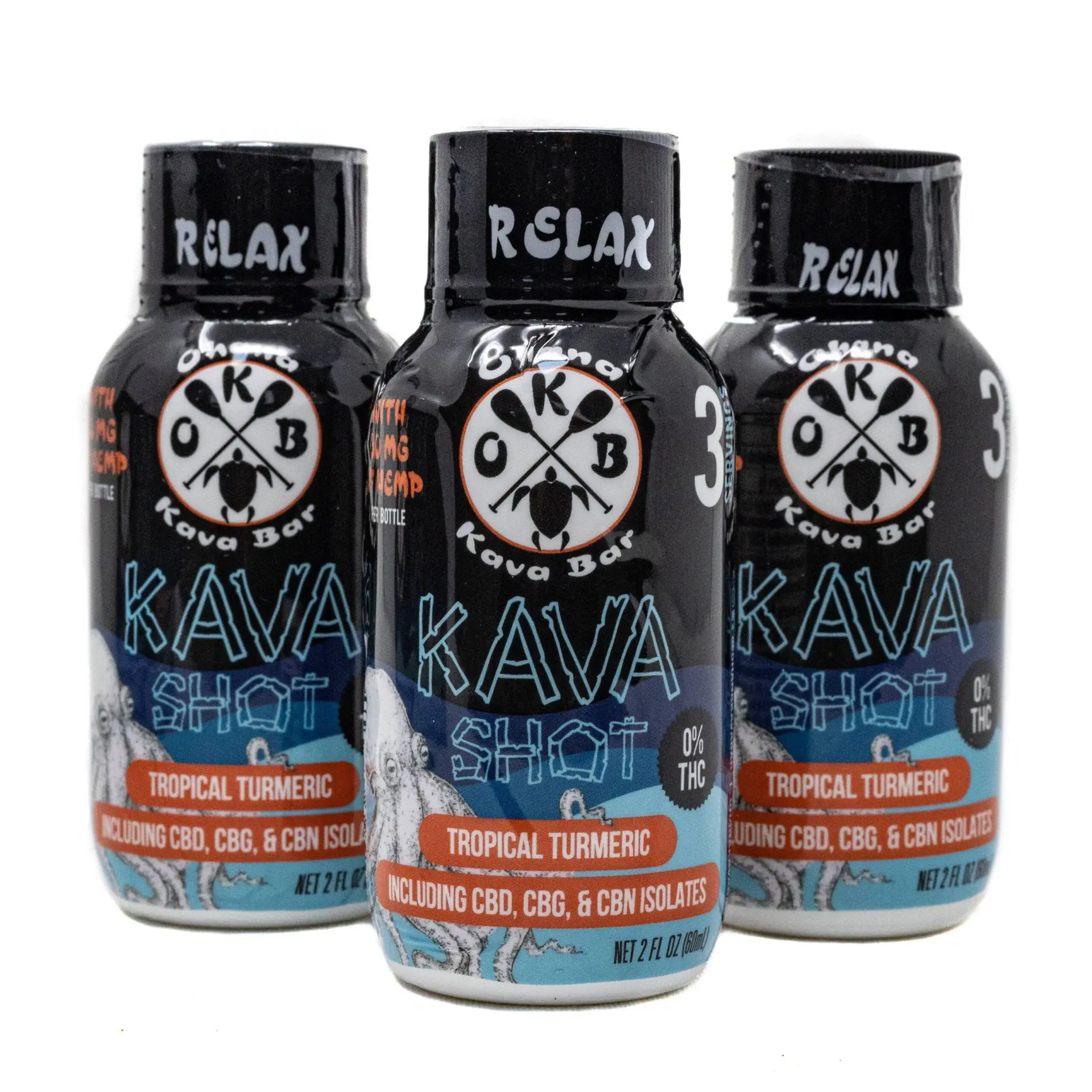 Group Of Kava Shots, Tropical Turmeric Kava Shots