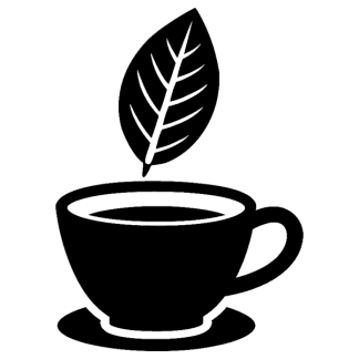 Kratom Leaf Held Above Tea Cup Filled With Kratom Tea