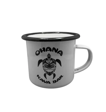 Front Of Ohana Kava Bar Branded Mug