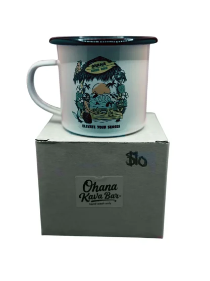 Elevate Your Senses, Ohana Kava Bar Branded Mug